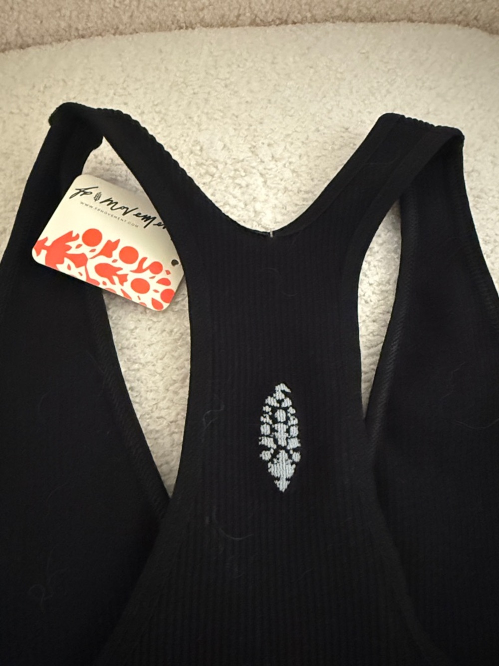 Free people FP Movement Ribbed Black Top - Picture 5 of 5